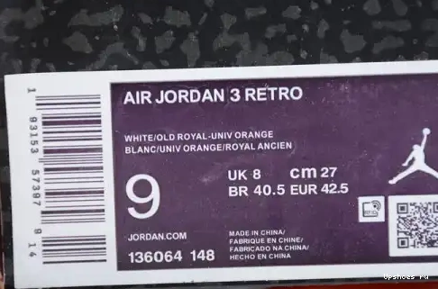 Jordan AIR Retro Knicks 3 136064-148 136064-148 0418